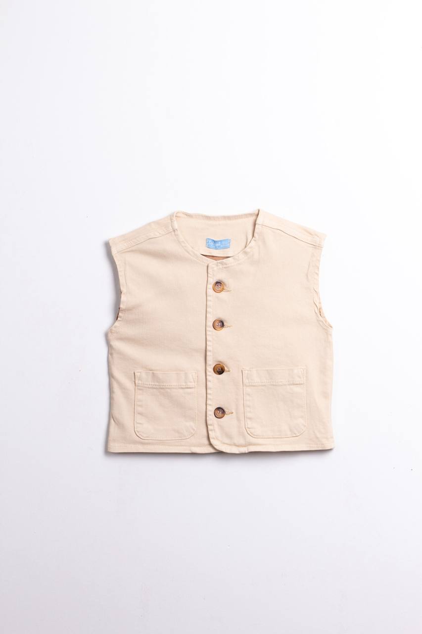 Oversize Krem Yelek
