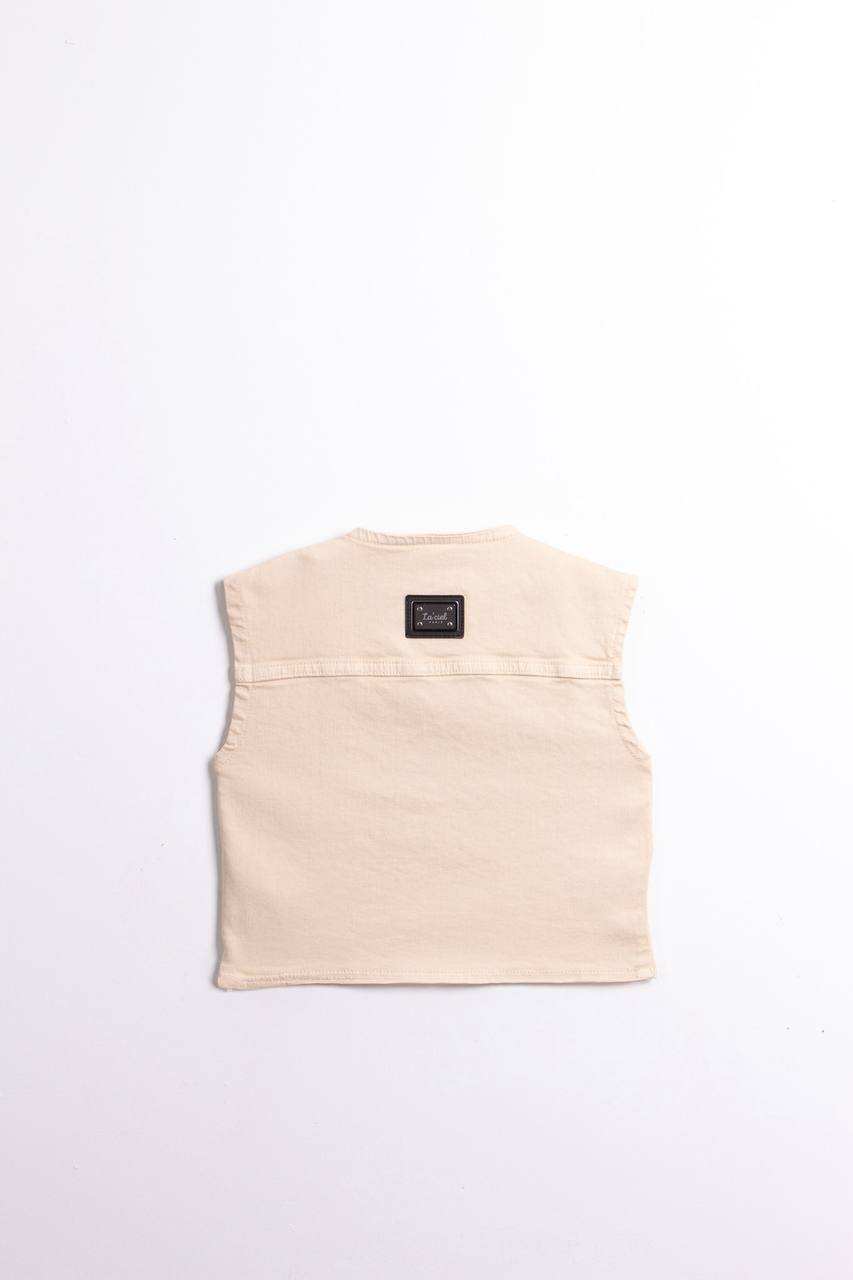 Oversize Krem Yelek