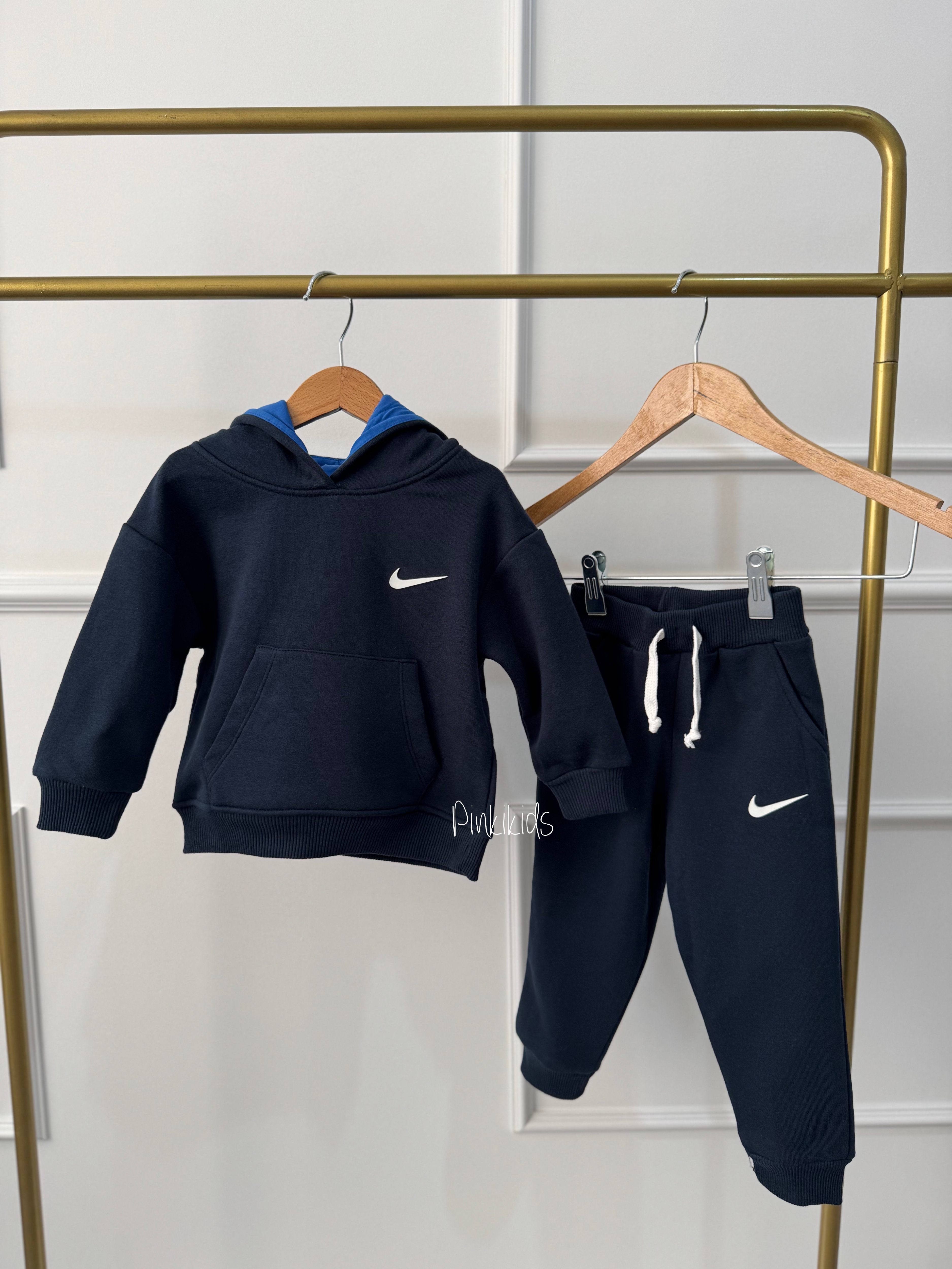 Nike Lacivert Kapüşonlu Takım