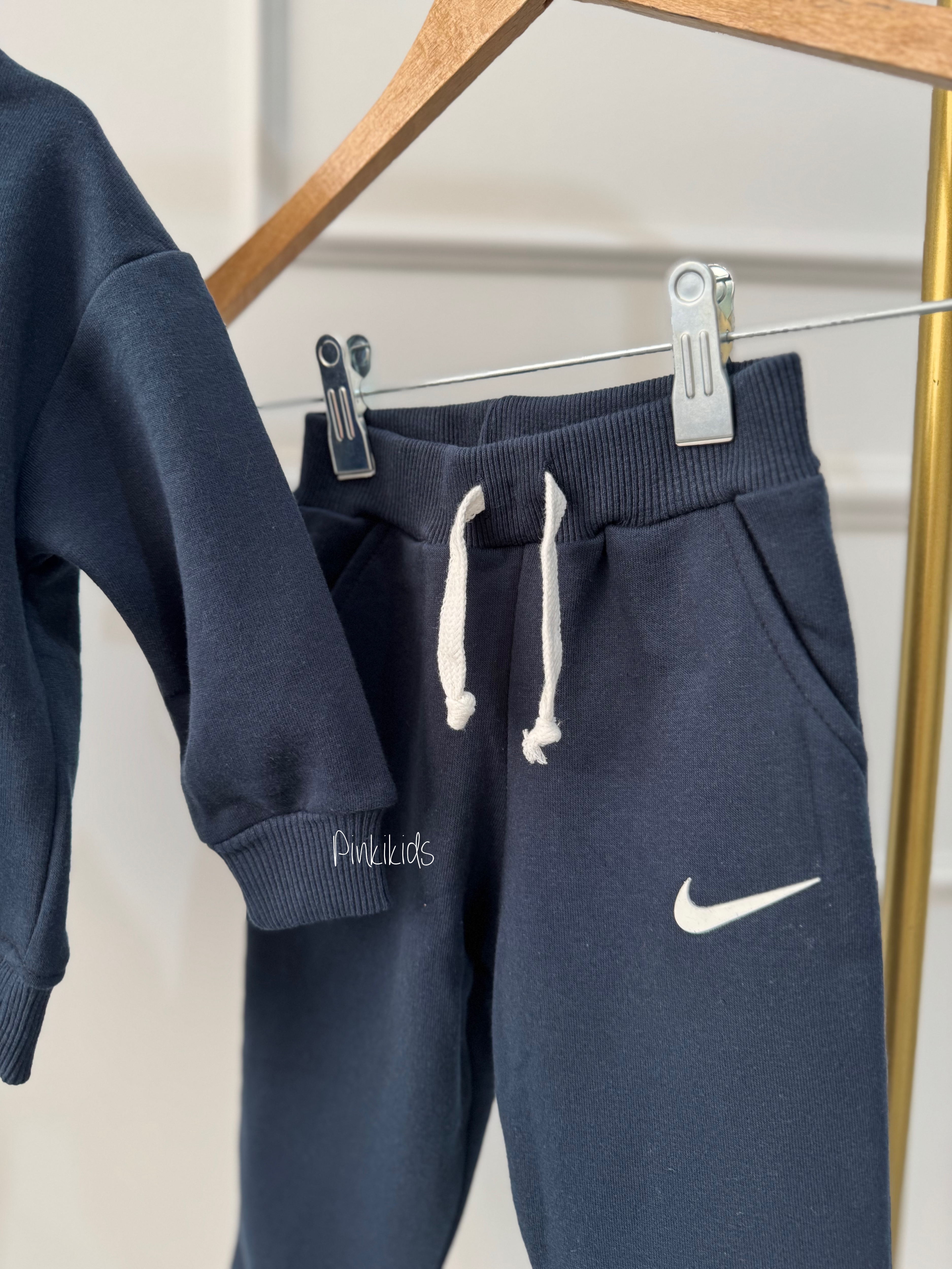 Nike Lacivert Kapüşonlu Takım