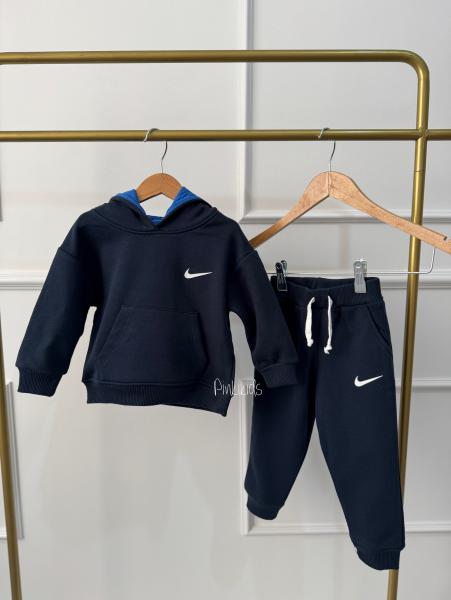 Nike Lacivert Kapüşonlu Takım
